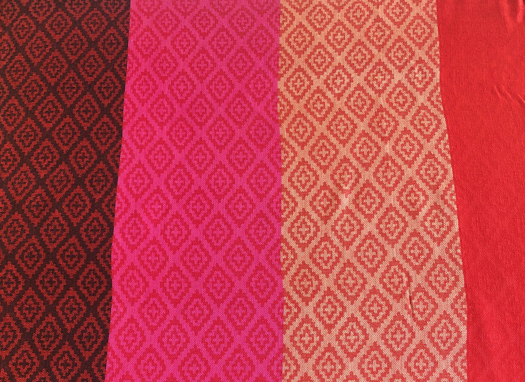 Solid Colours with Diamond Pattern Pashmina Scarf - Vz Collection