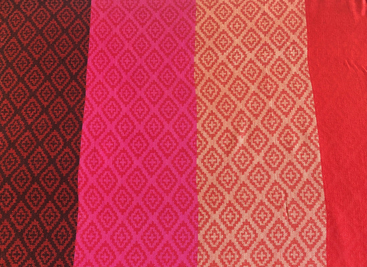 Solid Colours with Diamond Pattern Pashmina Scarf - Vz Collection