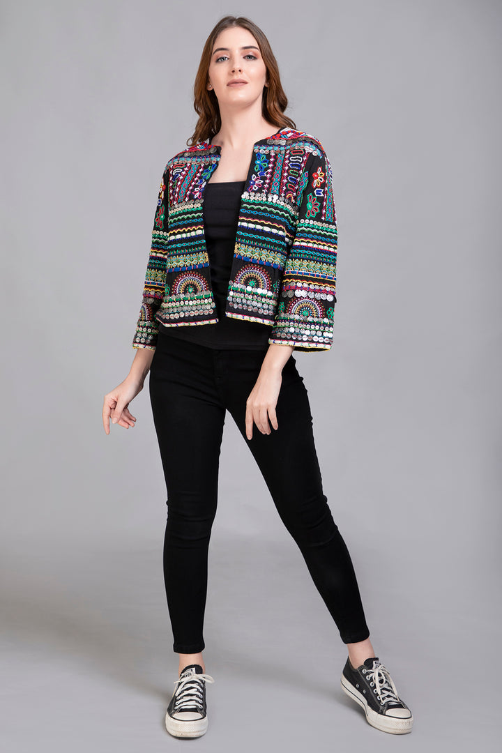 Hand Embroidered Jacket - Vz Collection