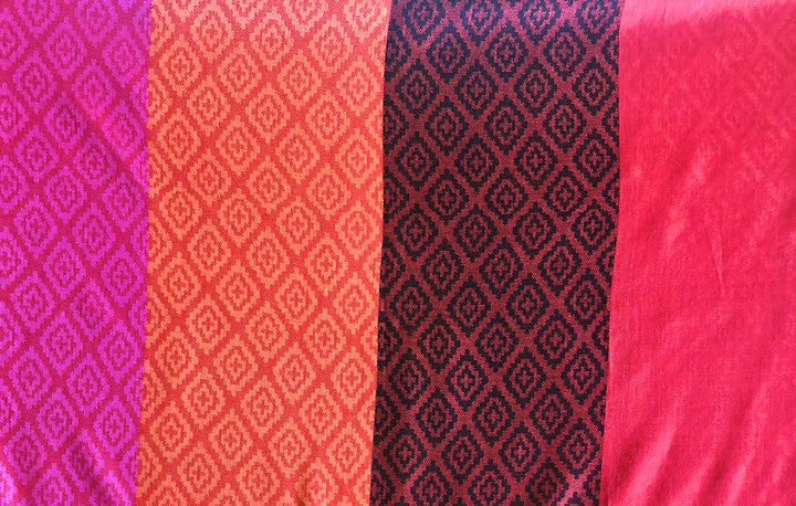 Solid Colours with Diamond Pattern Pashmina Scarf - Vz Collection