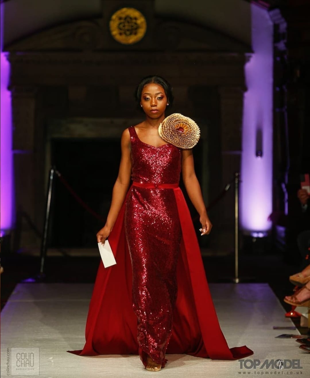 Burgundy Ball Gown - Vz Collection