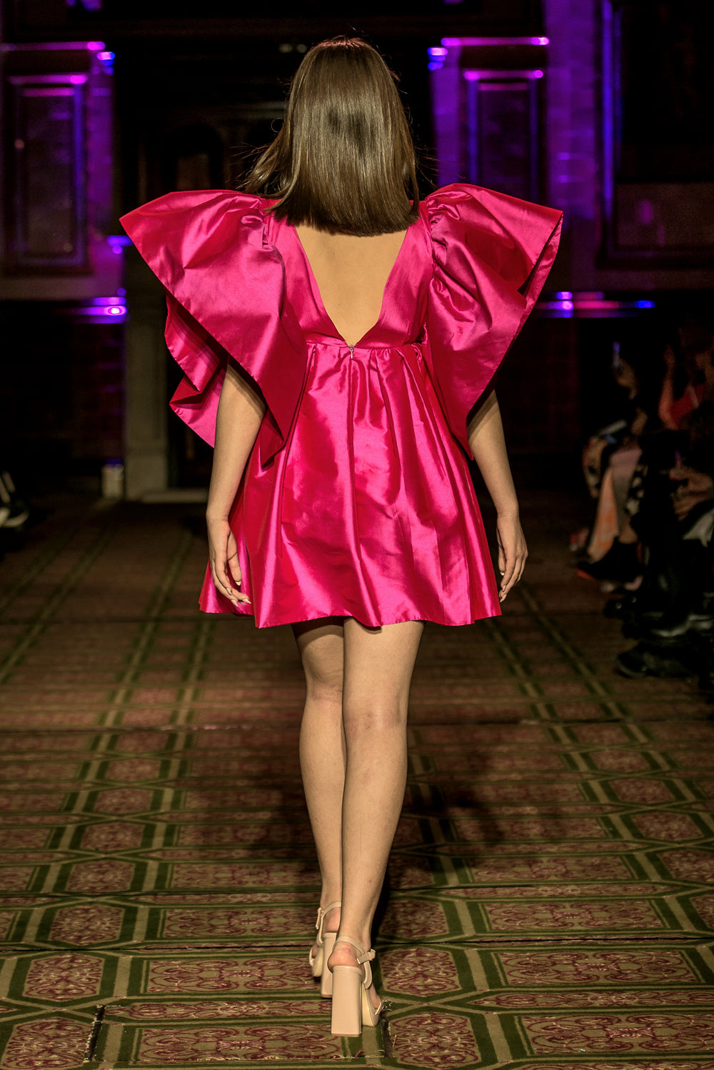 Short Hot Pink Dress - Vz Collection
