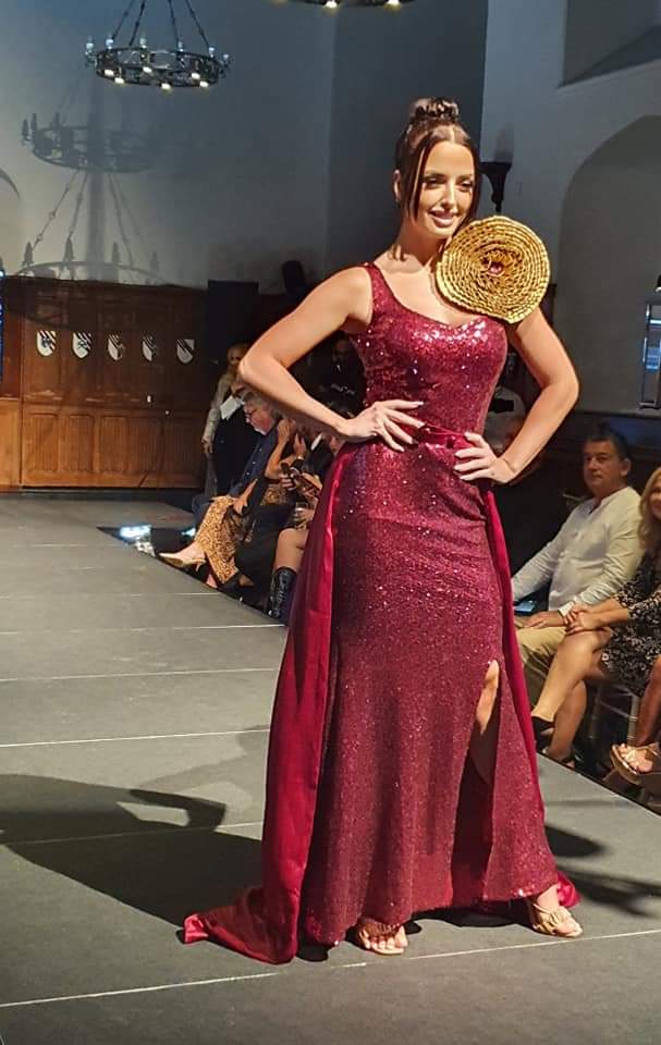 Burgundy Ball Gown - Vz Collection