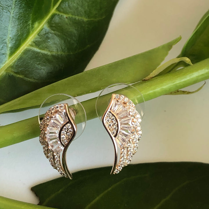 Angel Wings Earrings with Zirconia - Vz Collection