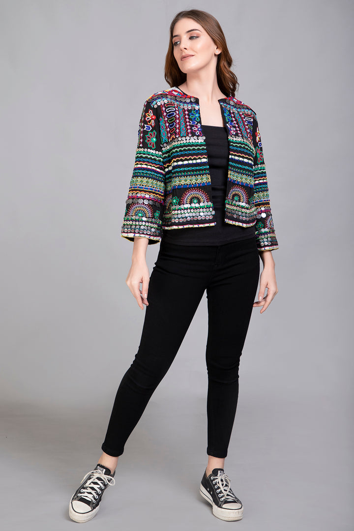 Hand Embroidered Jacket - Vz Collection