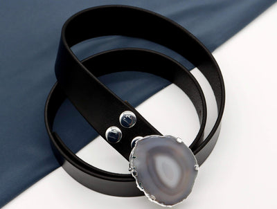 Agate Stone in Grey Belt - Vz Collection