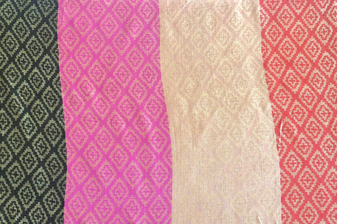 Solid Colours with Diamond Pattern Pashmina Scarf - Vz Collection