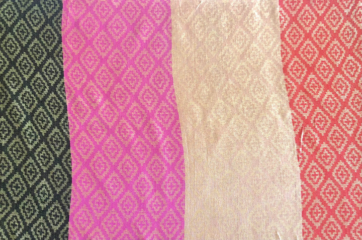 Solid Colours with Diamond Pattern Pashmina Scarf - Vz Collection