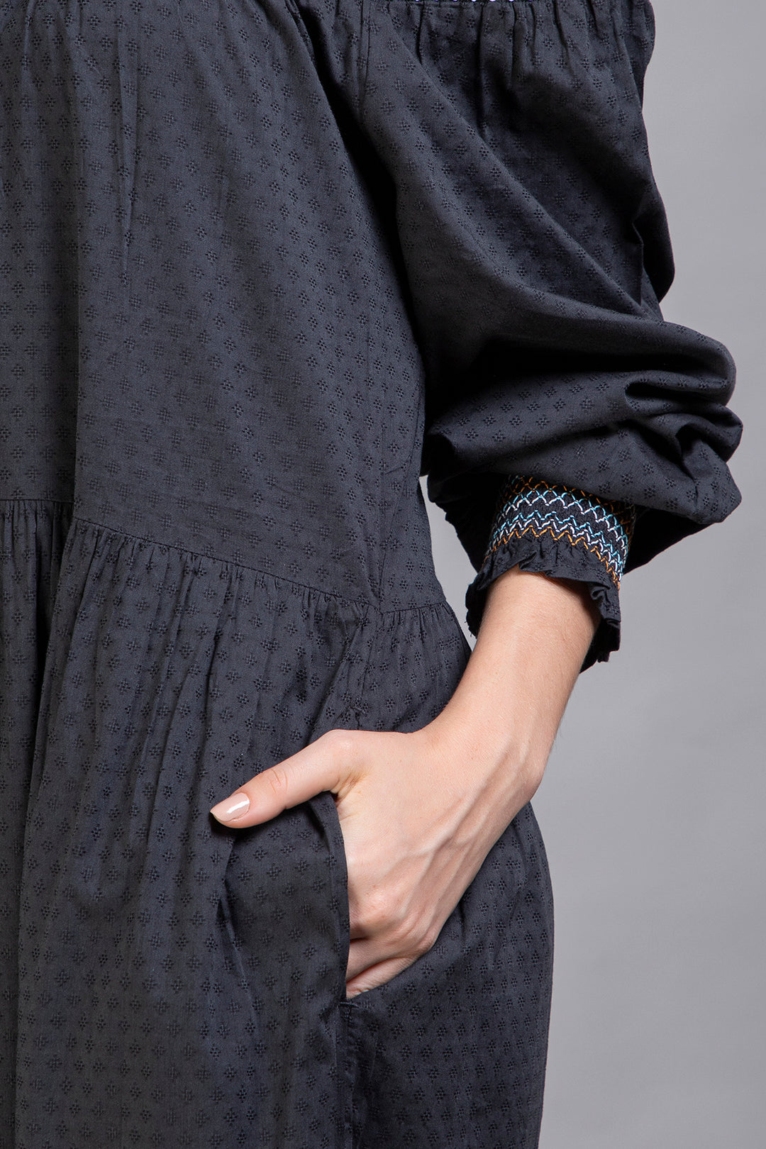 Black Tiered Maxi Dress - Vz Collection